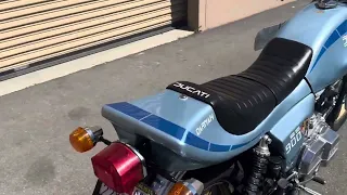 1980 Ducati bevel drive SSD 900 DARMAH cold start after recommission