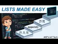 Python for Beginners - Lists Made Easy with examples
