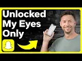 How To Check Snapchat My Eyes Only Without Password