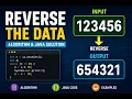 Java Program to Reverse a Number Reverse Data Algorithm Coding Interview Question