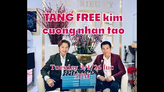 Livestream LAM TRIEU VY 9/1/26 Thu Ba luc 5PM-Mua vo xoan thien nhien TANG FREE xoan nhan tao