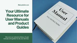 ManualsLib com Your Ultimate Resource for User Manuals and Product Guides