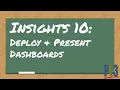 PeopleSoft Insights 10 Deploy Present Insights Dashboards