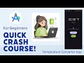 A Simple App using Android Studio - Temperature Converter Step-by-Step Tutorial for Beginners