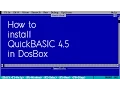 How to install MS QuickBASIC to run in DOSBox