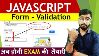 Form Validation in JavaScript Password Validation JavaScript Tutorial