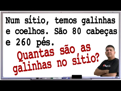 Download MP3 2 PROBLEMAS DE MATEMÁTICA COM SISTEMA DE EQUAÇÕES DO 1º GRAU - NÍVEL 1 -  Prof Robson Liers