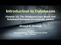 Ch 5 The Relational Data Model and Relational Database Constraints Part 1