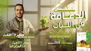 حل كتاب الإمتحان أحياء 3ث تالته ثانوي 2026 درس الدعامة في النبات 
