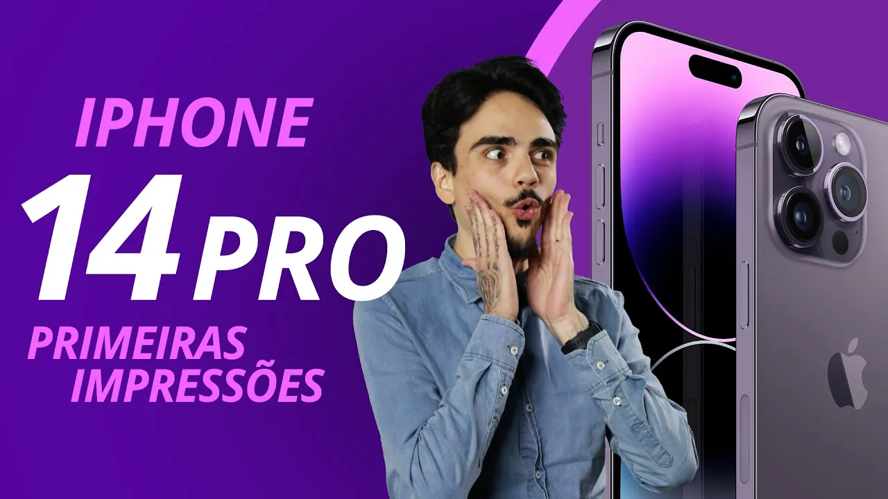 PRIMEIRAS IMPRESSÕES DO IPHONE 14 PRO
