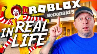 Download Escape McDonald's Game in Real Life | Roblox Obby | Thumbs Up Family MP3