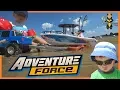 Pretend Play Unboxing Adventure Force Salt Water Truck Boat
