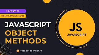JavaScript Object Methods Full Stack Web Development Web Development Tutorial
