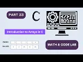 Array in C Programming Math Code Lab C Programming Bangla Part 23