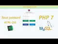 PHP MySQL Reset Password when login form with validation