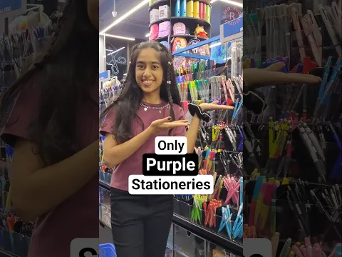 Buying only PURPLE Stationeries!💜🤩 | Riya's Amazing World
