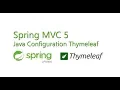 Java Spring C 5 Java Configuration Spring C with Thymeleaf