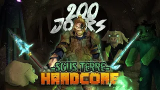 J'ai survécu 200 jours SOUS TERRE en hardcore sur Minecraft, voici ce qu'il s'est passé!