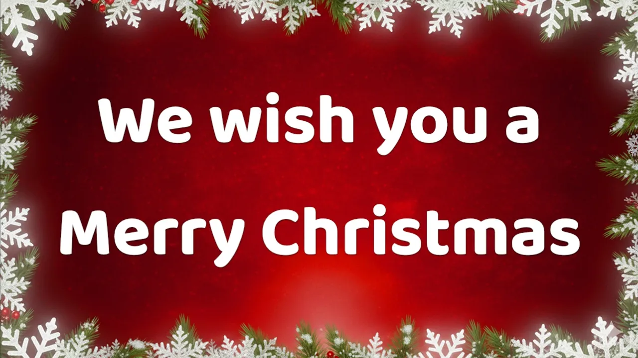 We wish you a Merry Christmas with Lyrics - Original 🎄 | Christmas Song