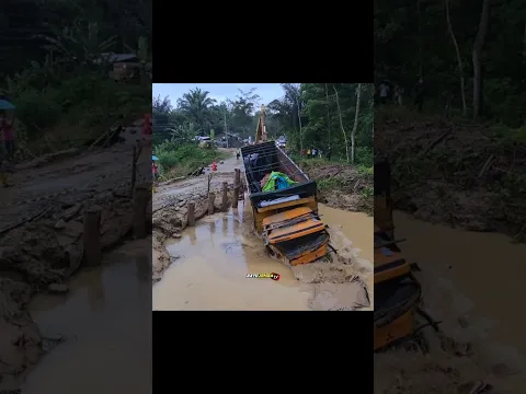 Evakuasi Truk Rem Blong Sangat Sulit !!! kabel Sling Sampai Putus Di Jalur Batu Jomba
