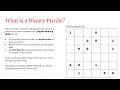 Binary Puzzles