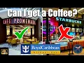 Royal Caribbean Included and Specialty Coffee Basics Drink Packages