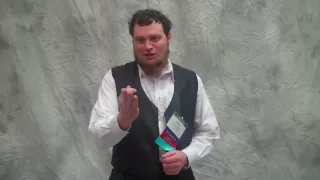 Leroy Yoder selling in English Pennsylvania Dutch