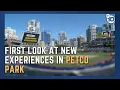 Caviar fine wine and bats on display in renovated VIP lounge at Petco Park