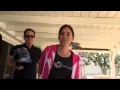 Amy Jo Johnson and David Yost trying to say my name XD