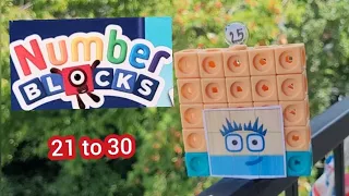 Mathlink Cubes Numberblocks 21 to 30 Fan Made Mathlink Cubes Build by Arham Ejaz