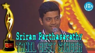 siima 2014 tamil best singer male sriram parthasarathy aanandha yazhai song