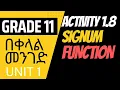 Signum Function Sign Function Activity 1 8