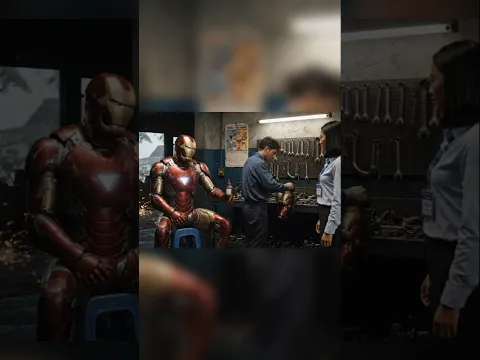 IRON MAN IS IN THE WORKSHOP#shorts
