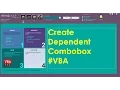 VBA UI UX-22 how to create dynamic dependent drop-down in Excel UserForm