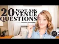 DO NOT Go to a Venue WITHOUT THIS 20 MUST ASK Venue Questions