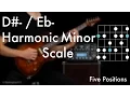 D - Eb Harmonic Minor Scale