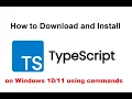 How to Download and Install Typescript on windows part-5