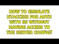 How to simulate htaccess for auth with IIS without having access to the server config