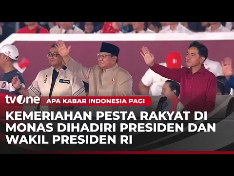 Presiden Prabowo Dan Wapres Gibran Hadiri Pesta Rakyat Di Monas