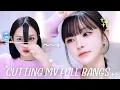 Download Lagu Fail-proof Tips for Cutting My Own Full Bangs💇🏻‍♀️!From cutting bangs to using hair straightener✂️