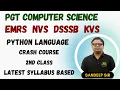 EMRS PGT Computer Science Preparation Class on Python - Identifier Variable Keyword and Operators