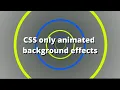 Tunnel animation CSS CSS only animated background effects