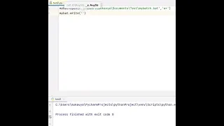Python code to create batch file