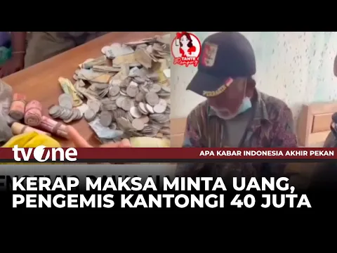 Bikin Melongo! Pengemis Bawa Uang Rp40 Juta Terjaring Razia di Kota Kediri