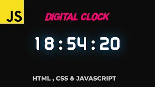 Digital Clock With HTML CSS and Vanilla Javascript