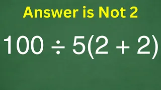 This Easy Math Problem Has Everyone Confused