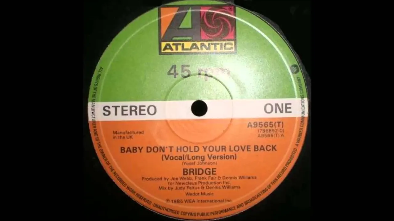 Bridge - Baby Don't Hold Your Love Back