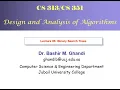 Lecture 06 Binary Search Tree - Part