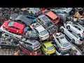 Raw Scrap Yard ASMR: Huge Shredder, HGVs \u0026 a BMW Used to Sweep the Yard | DJI Mini 4 Pro Drone Video