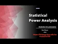Statistical Power Analysis Statistics for proteomics